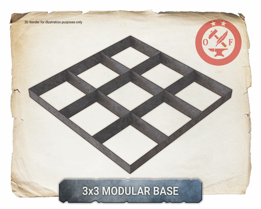 Modular 3x3 base