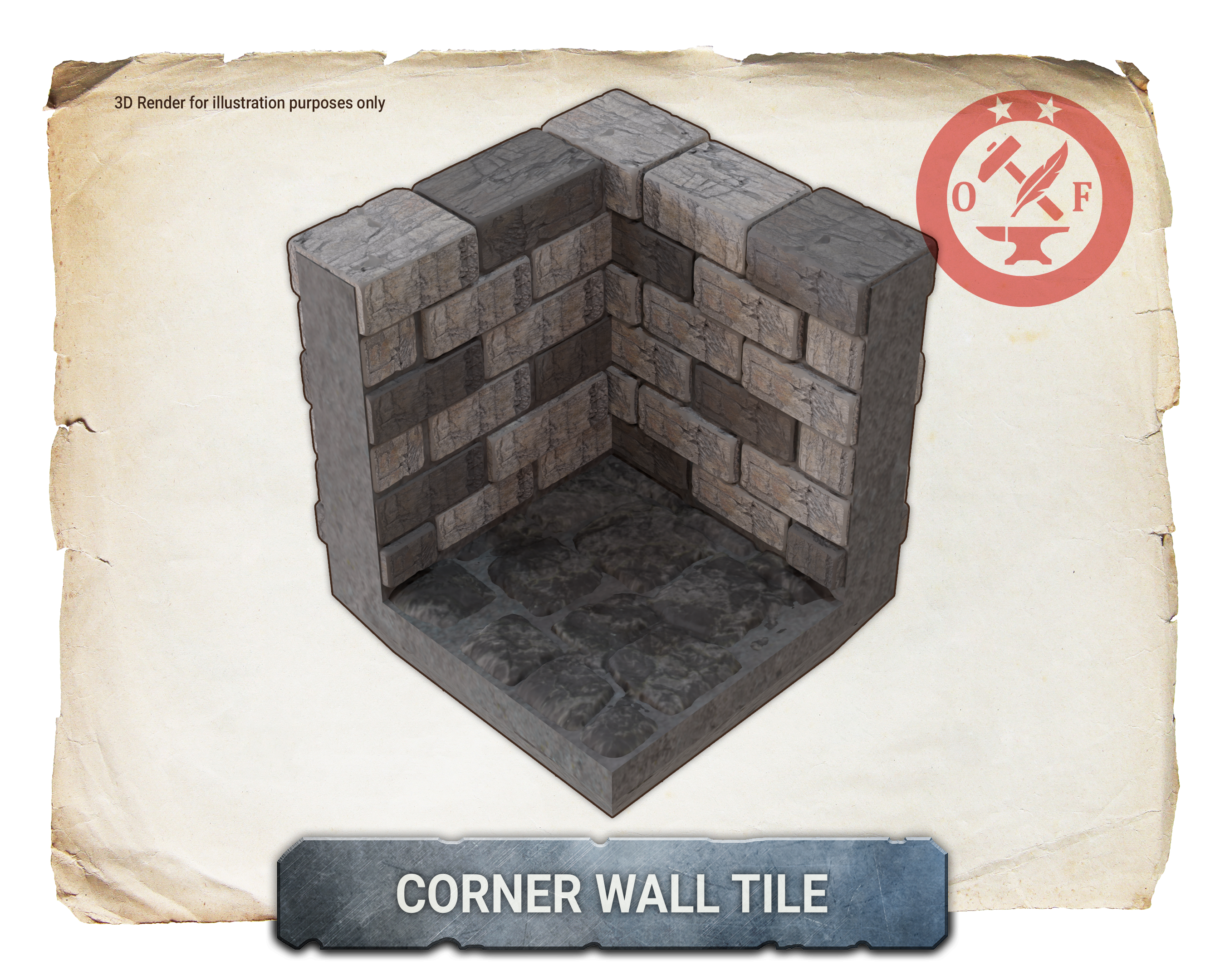 modular corner tile