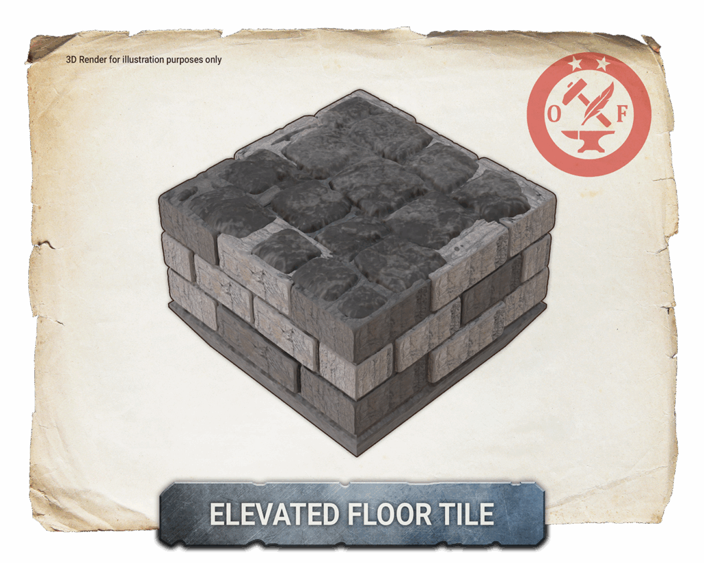 modular elevated floor tile